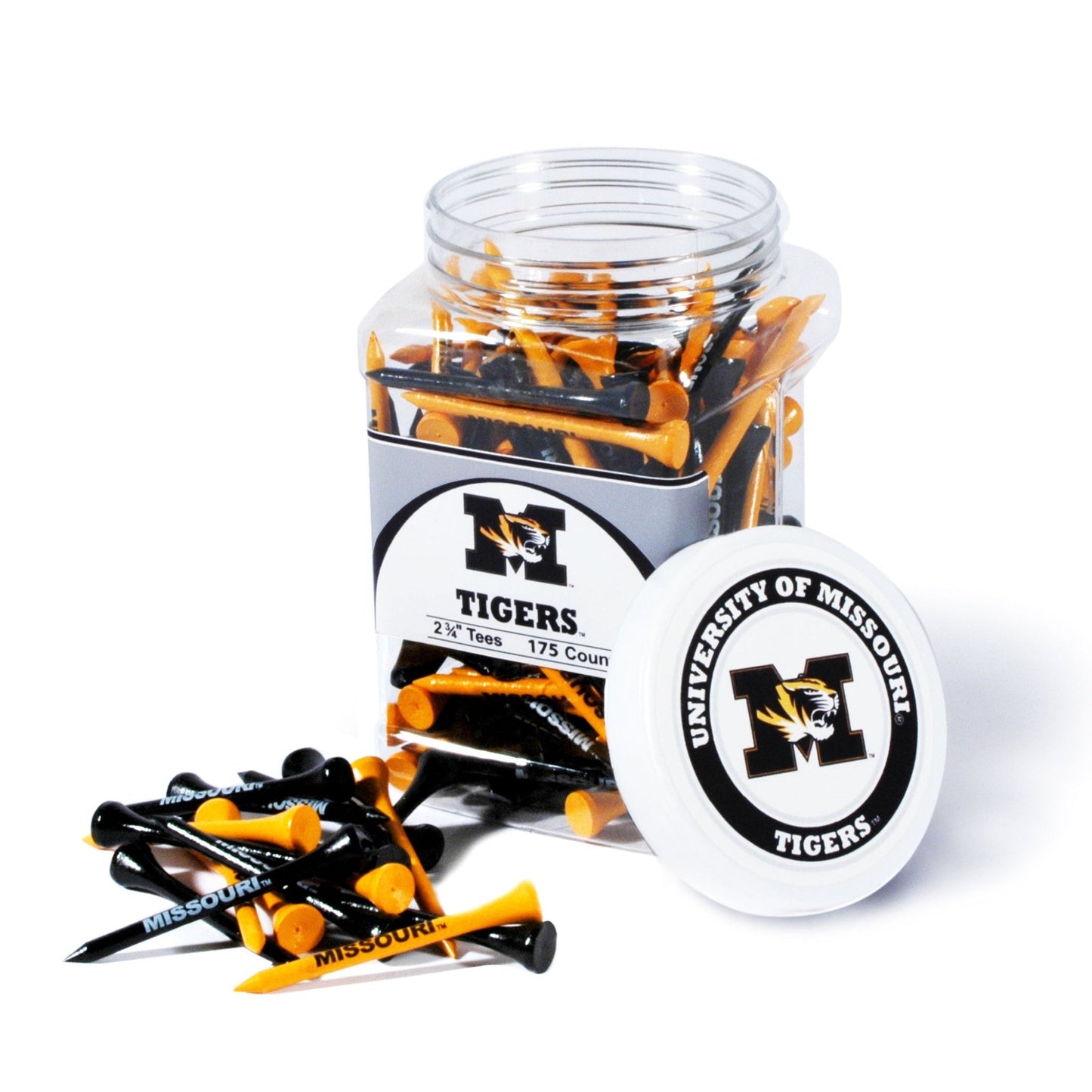 Team Golf Missouri Golf Tees - 175 Tee Jar -