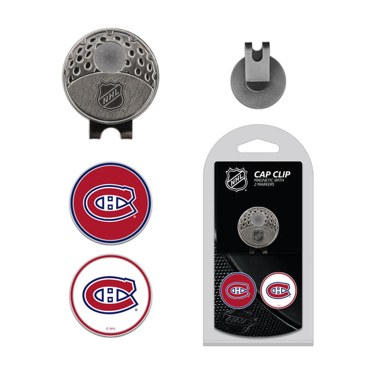 Team Golf MTL Canadiens Ball Markers - Hat Clip w 2 Ball Markers -