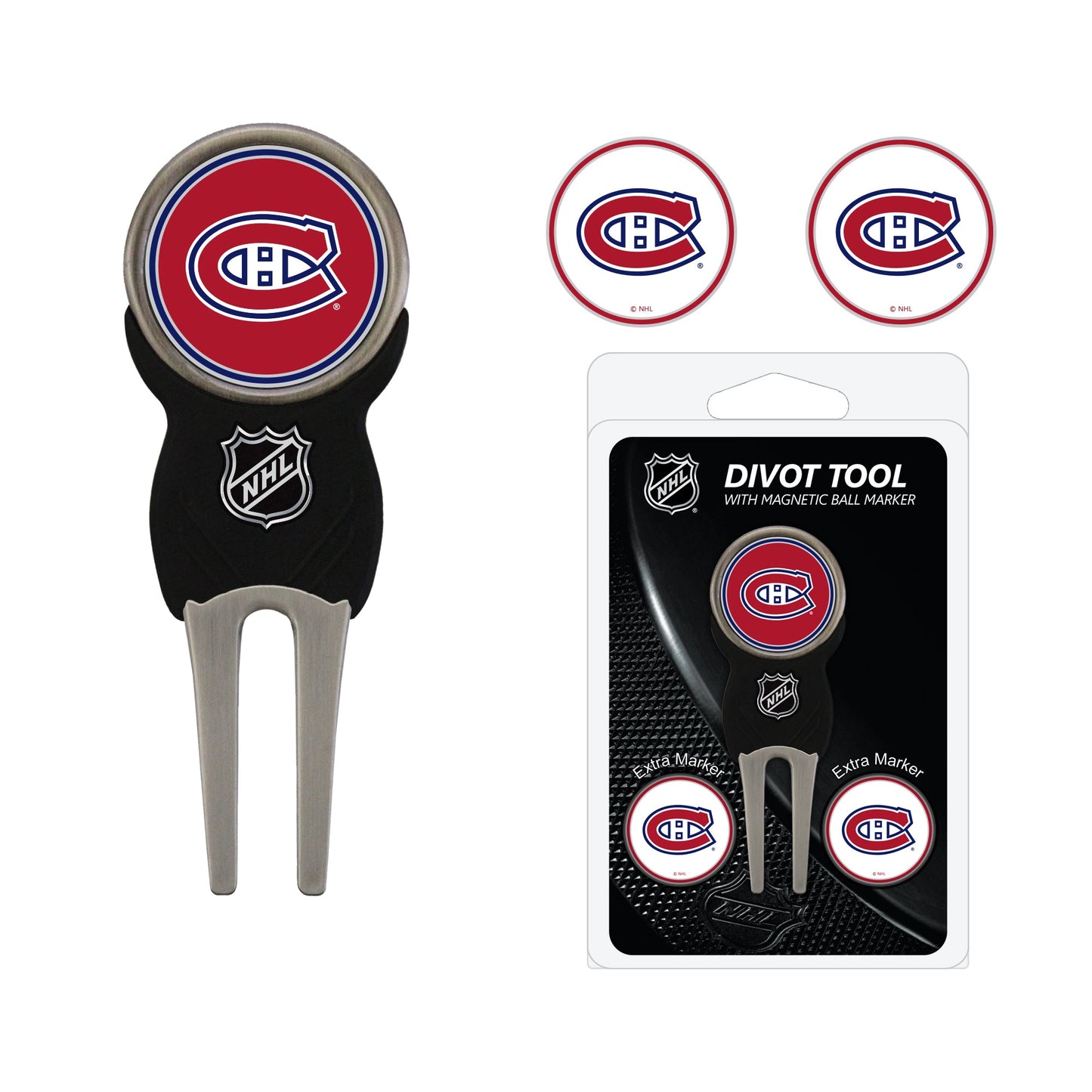 Team Golf MTL Canadiens Divot Tools - Signature Divot Tool Pack -