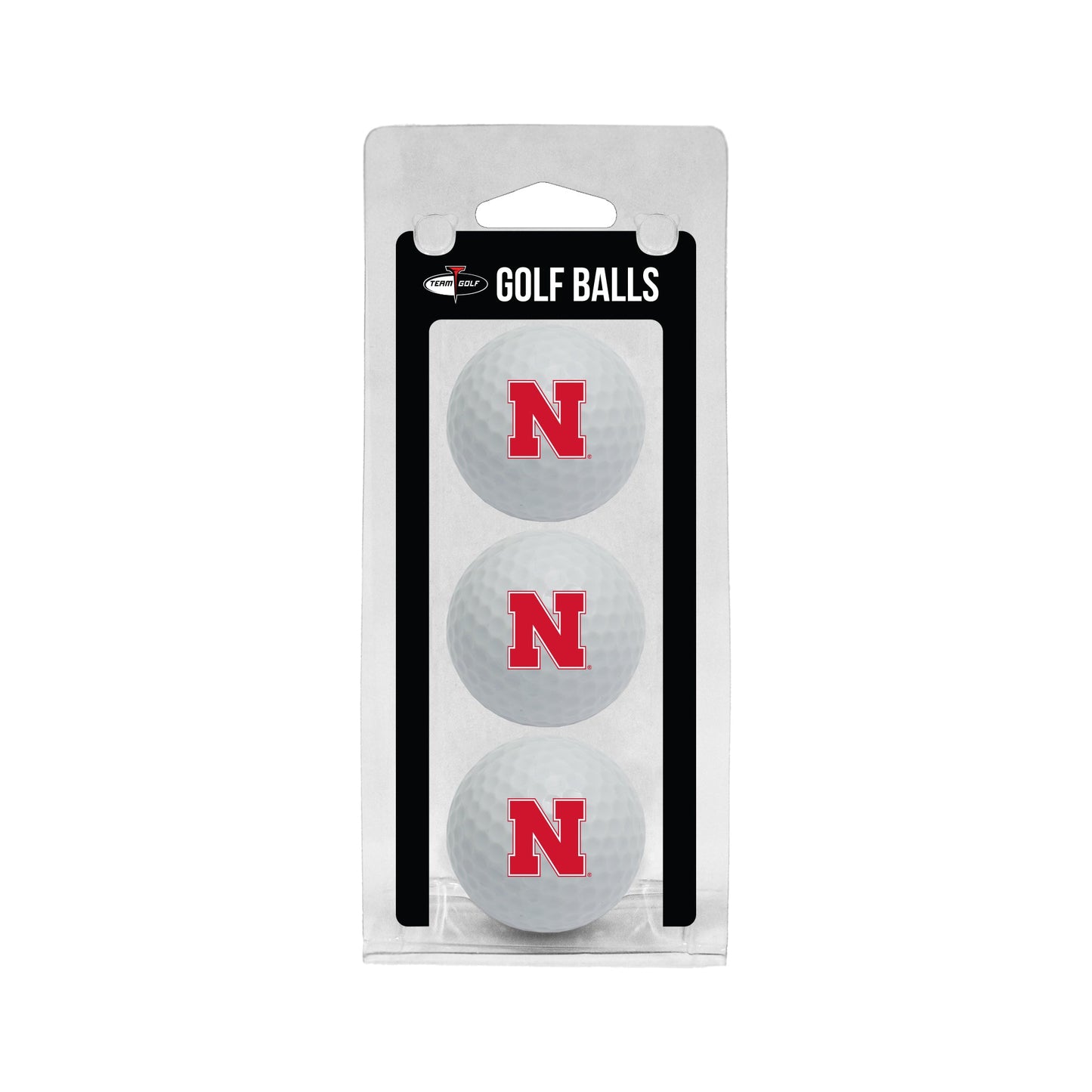 Team Golf Nebraska Golf Balls - 3 Pack - White