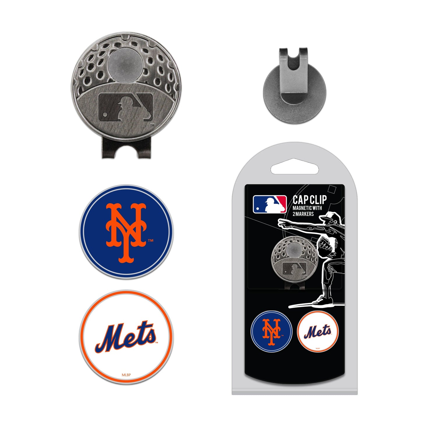 Team Golf New York Mets Ball Markers - Hat Clip & Ball Marker -