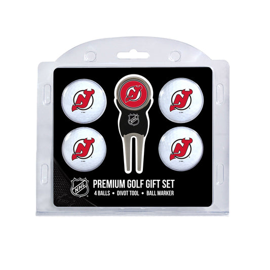 Team Golf NJ Devils Golf Gift Sets - 4 Ball Gift Set -
