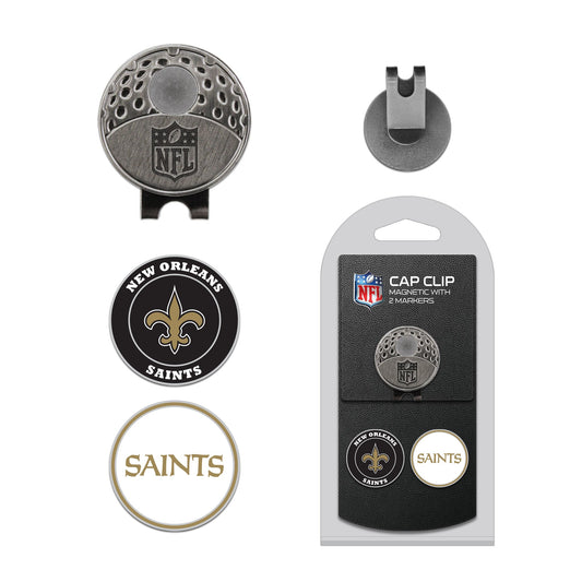 Team Golf NO Saints Ball Markers - Hat Clip - 2 markers -