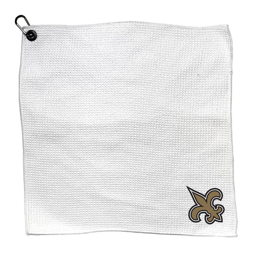 Team Golf NO Saints Golf Towels - Microfiber 15X15 White -