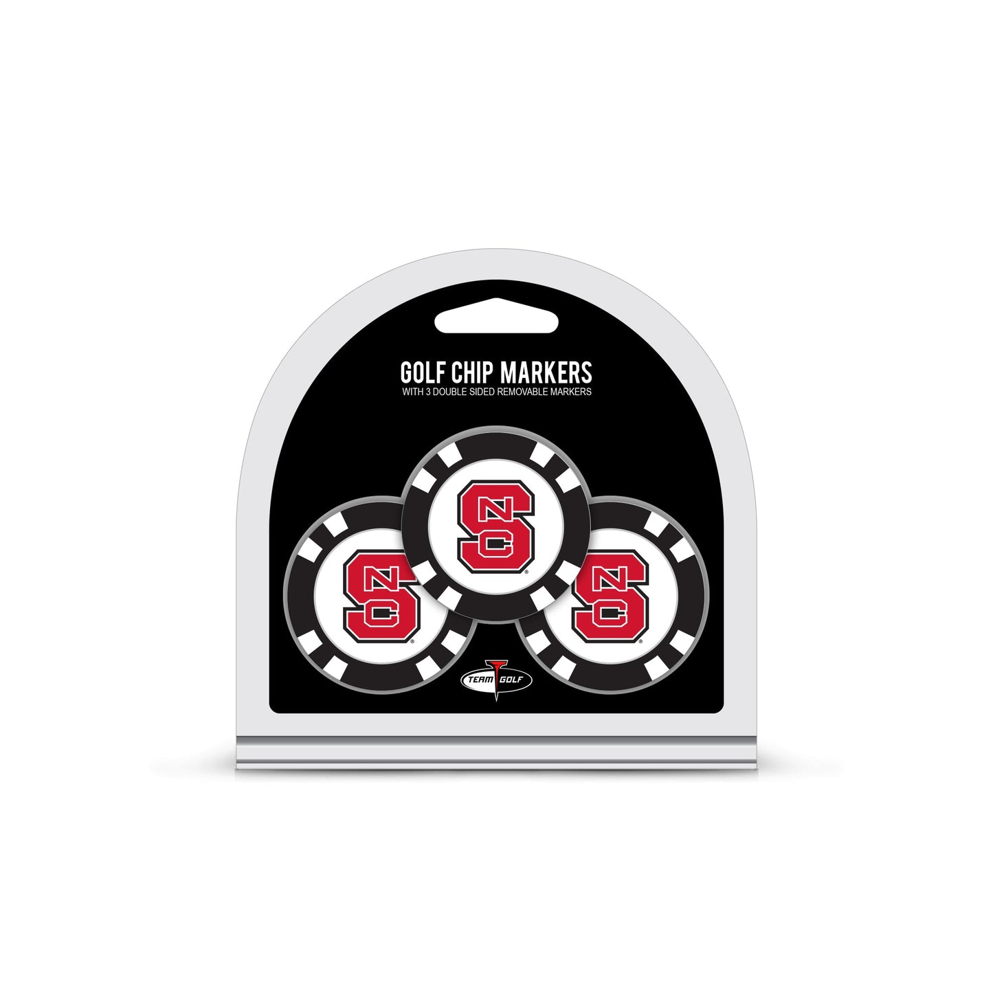 Team Golf North Carolina St Ball Markers - 3 Pack Golf Chip Markers -