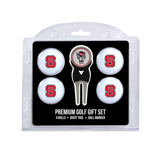 Team Golf North Carolina St Golf Gift Sets - 4 Ball Gift Set -