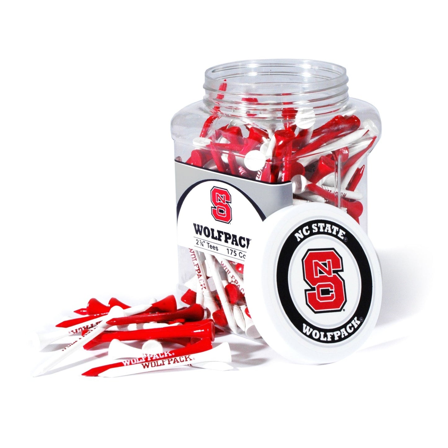 Team Golf North Carolina St Golf Tees - 175 Tee Jar -