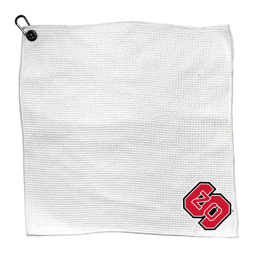 Team Golf North Carolina St Golf Towels - Microfiber 15X15 White -