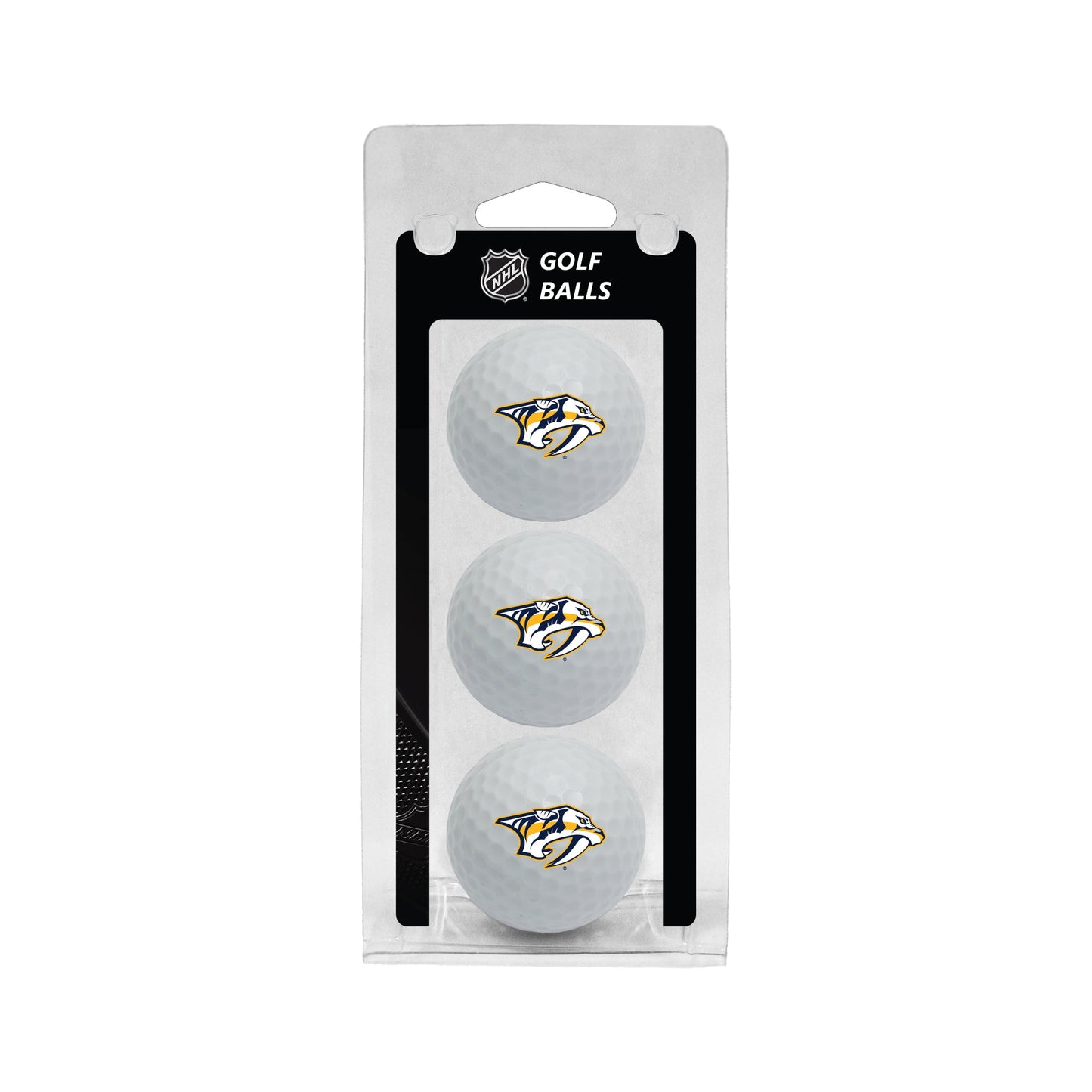 Team Golf NSH Predators Golf Balls - 3 Pack - White