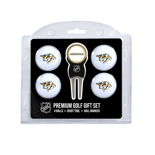 Team Golf NSH Predators Golf Gift Sets - 4 Ball Gift Set -