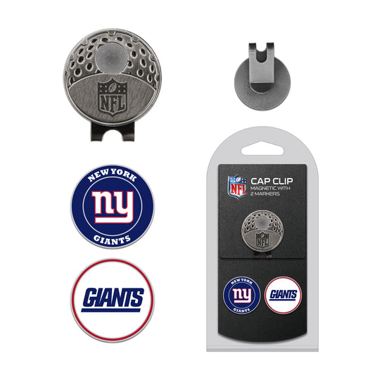 Team Golf NY Giants Ball Markers - Hat Clip - 2 markers -