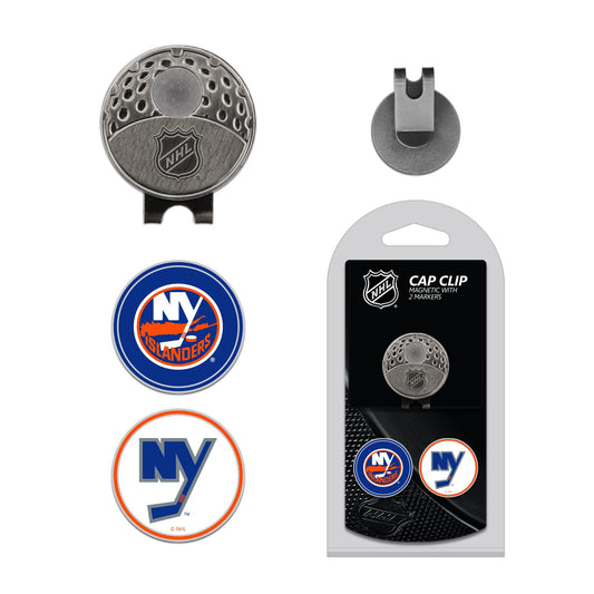 Team Golf NY Islanders Ball Markers - Hat Clip w 2 Ball Markers -