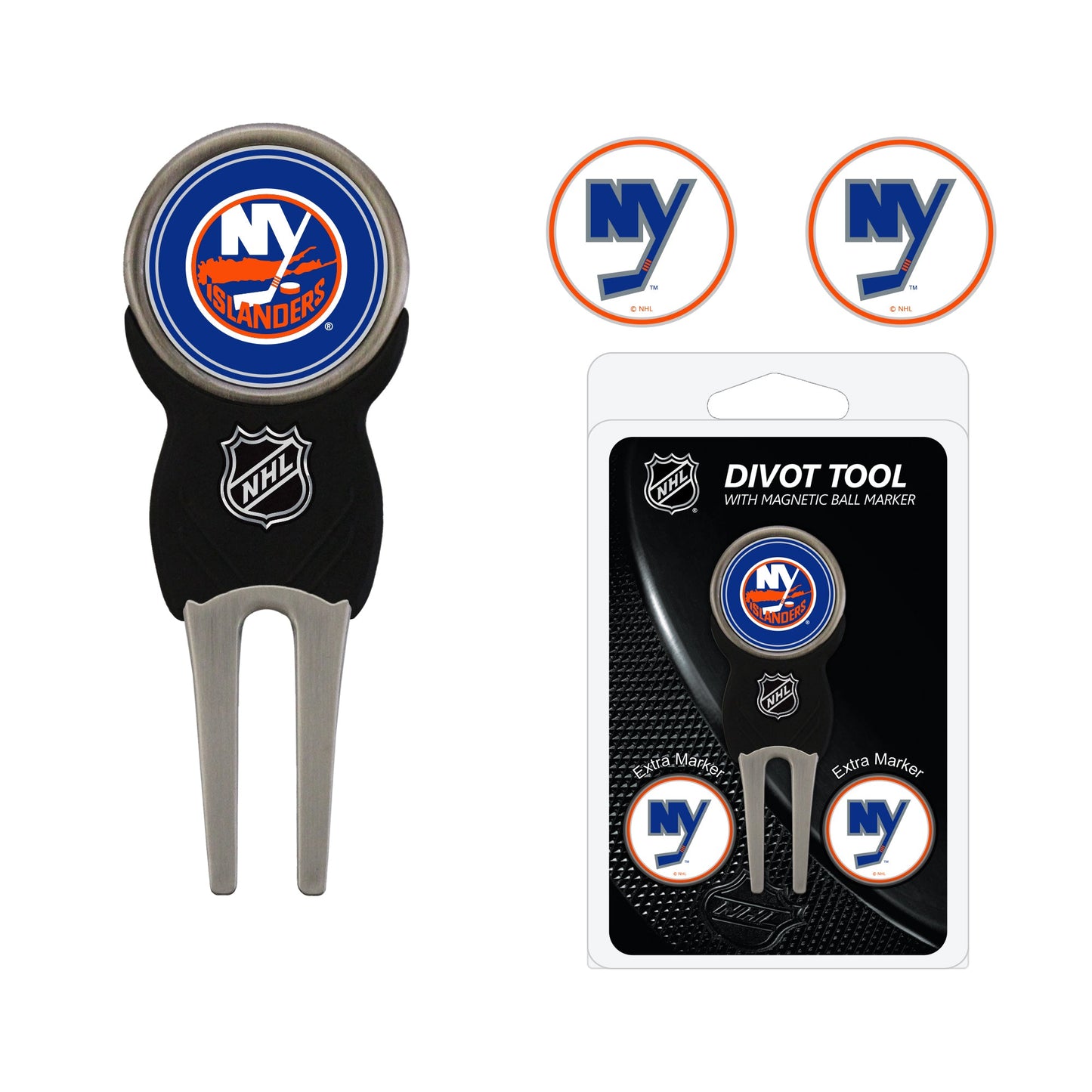 Team Golf NY Islanders Divot Tools - Signature Divot Tool Pack -