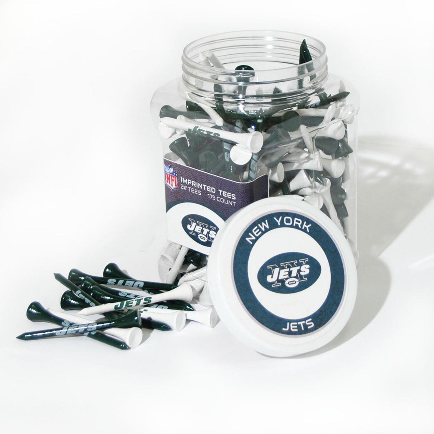 Team Golf NY Jets Golf Tees - 175 Tee Jar -
