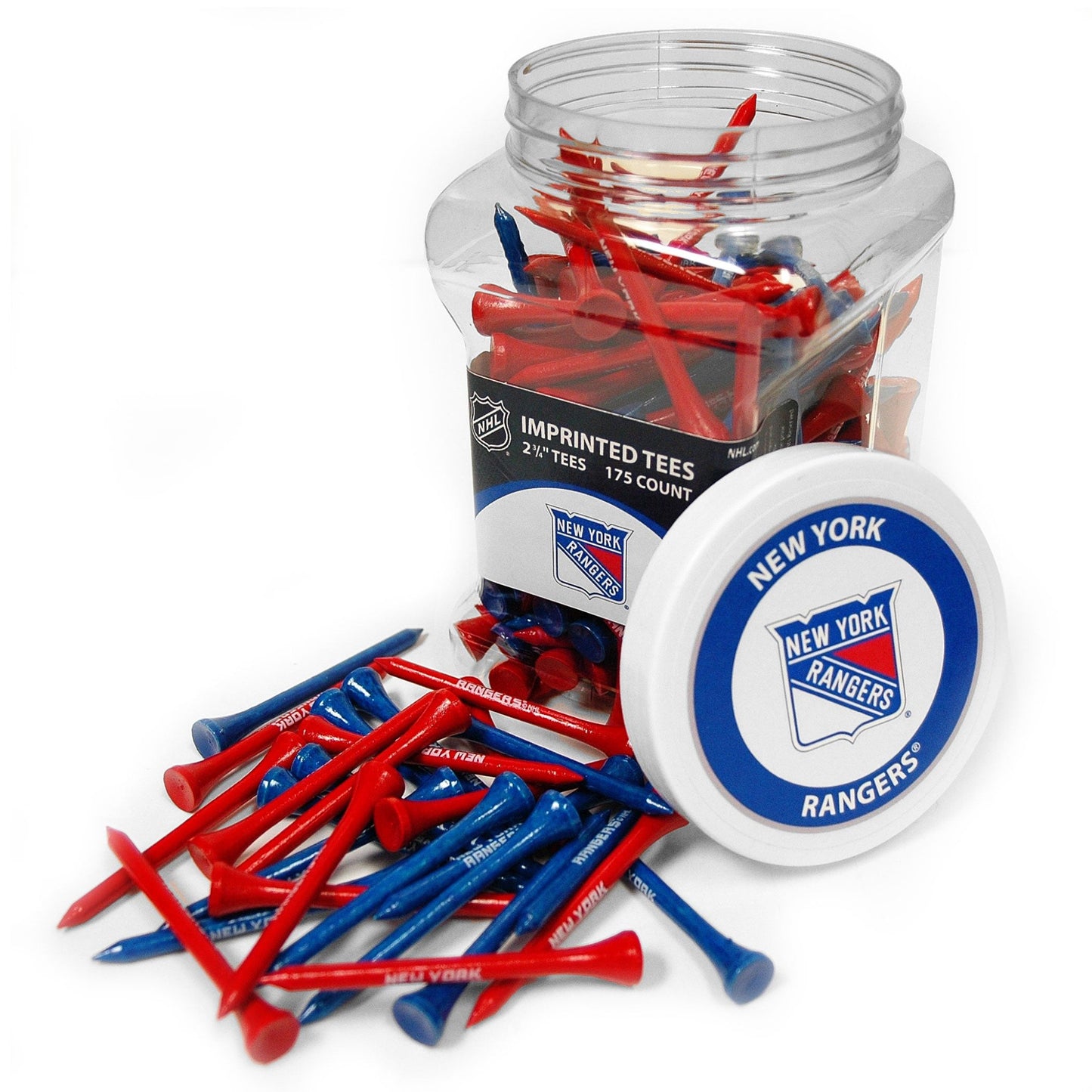 Team Golf NY Rangers Golf Tees - 175 Tee Jar -
