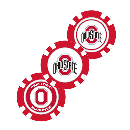 Team Golf Ohio St Ball Markers - Golf Chip Marker -