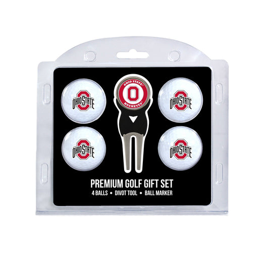 Team Golf Ohio St Golf Gift Sets - 4 Ball Gift Set -