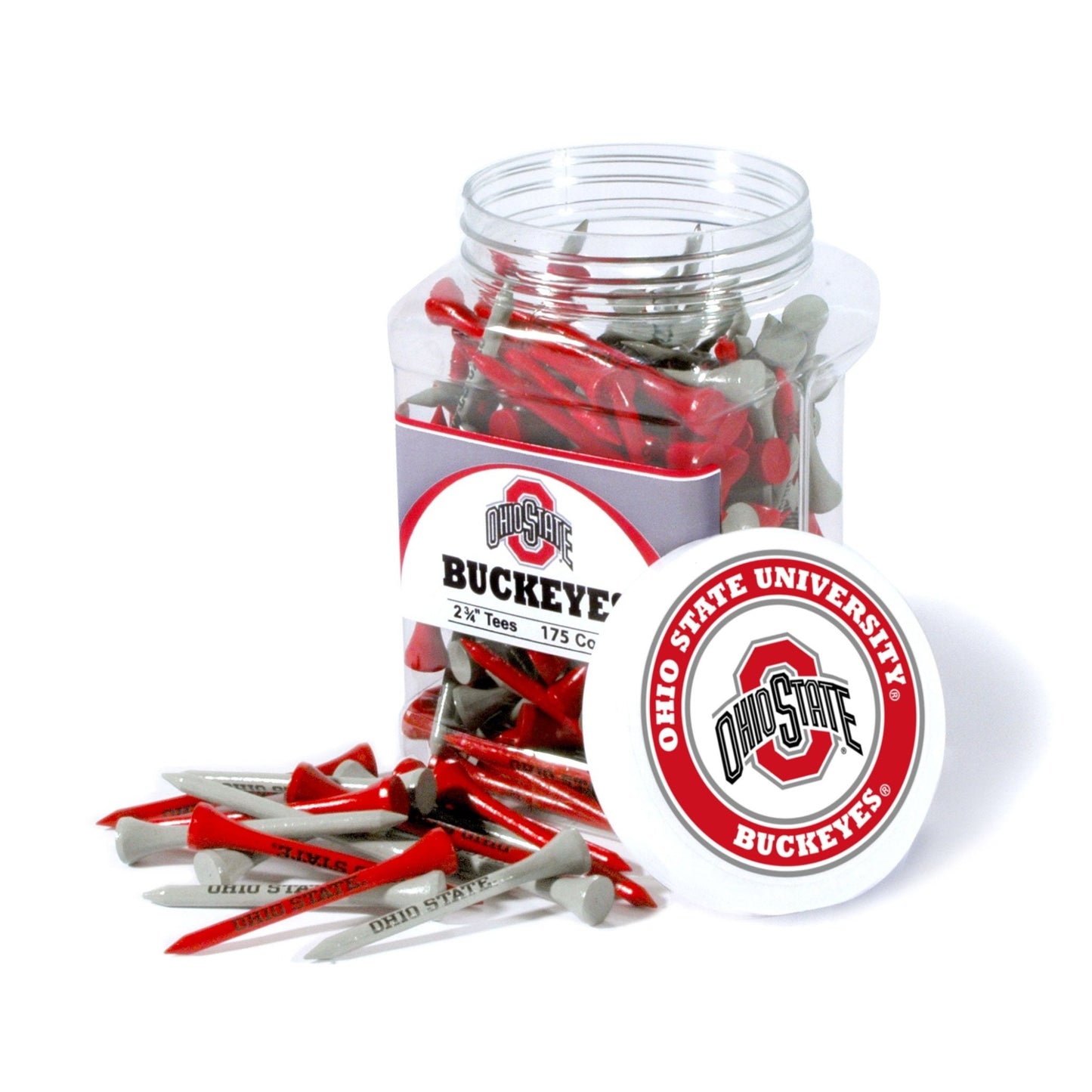 Team Golf Ohio St Golf Tees - 175 Tee Jar -