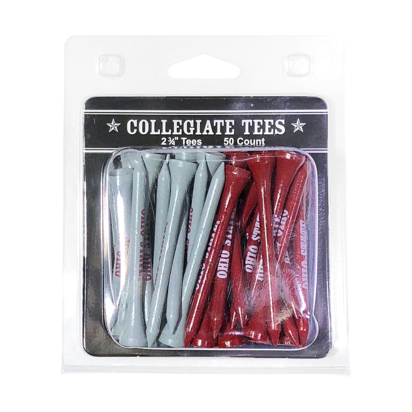 Team Golf Ohio St Golf Tees - 50 Tee Pack -