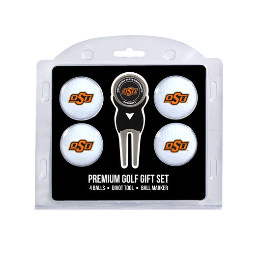Team Golf Oklahoma St Golf Gift Sets - 4 Ball Gift Set -