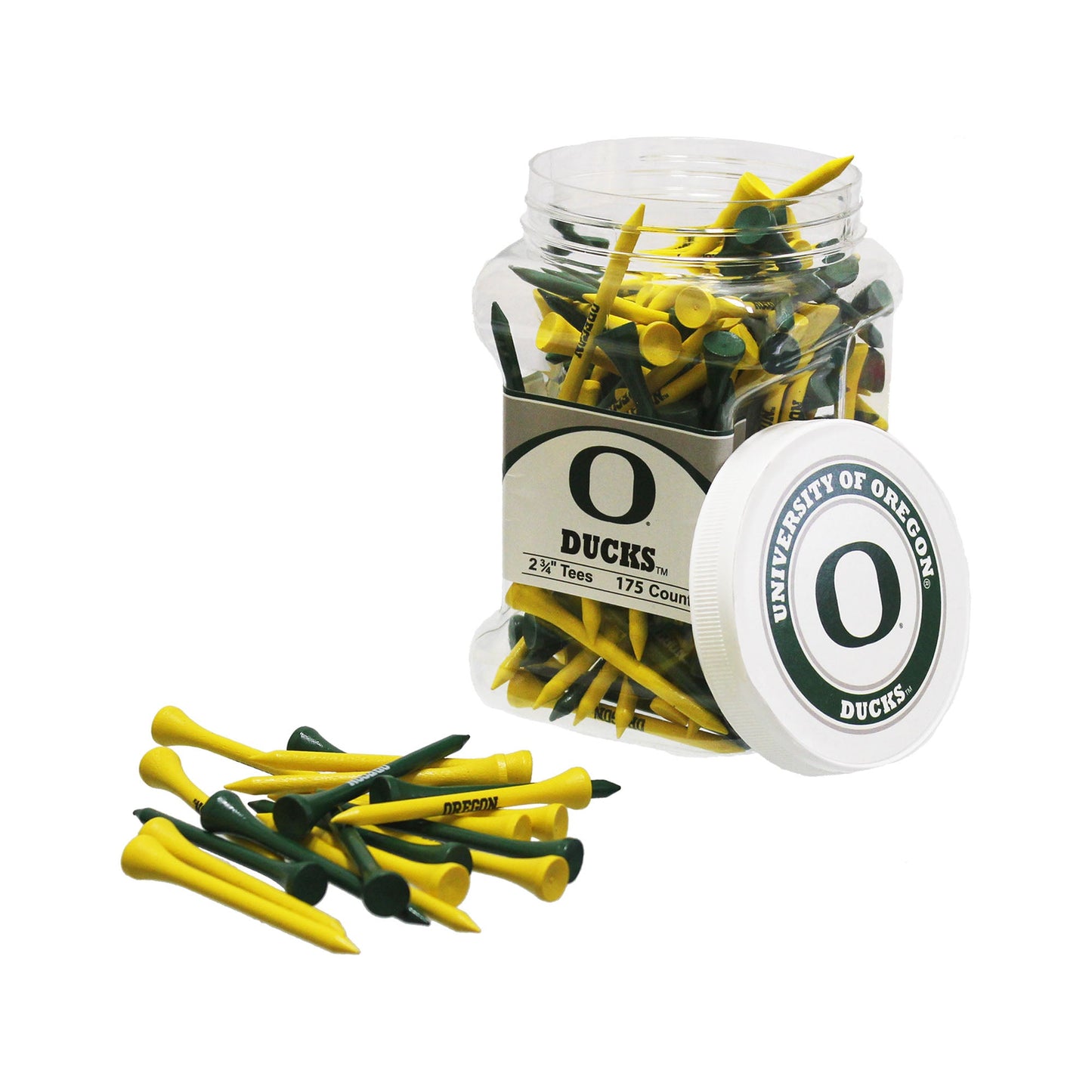 Team Golf Oregon Golf Tees - 175 Tee Jar -