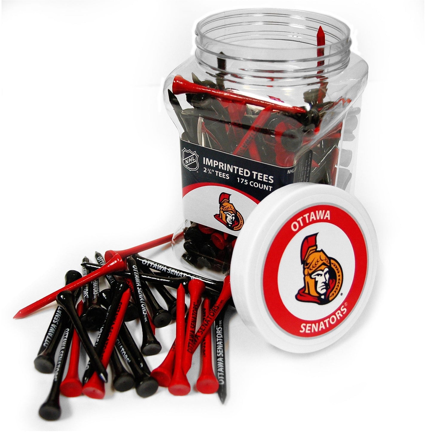 Team Golf OTT Senators Golf Tees - 175 Tee Jar -