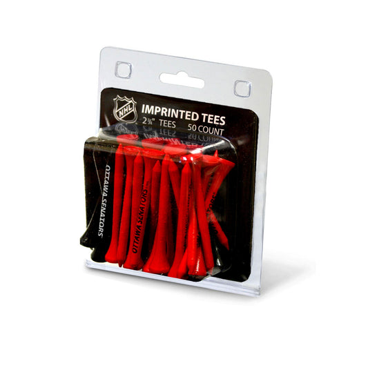 Team Golf OTT Senators Golf Tees - 50 Tee Pack -