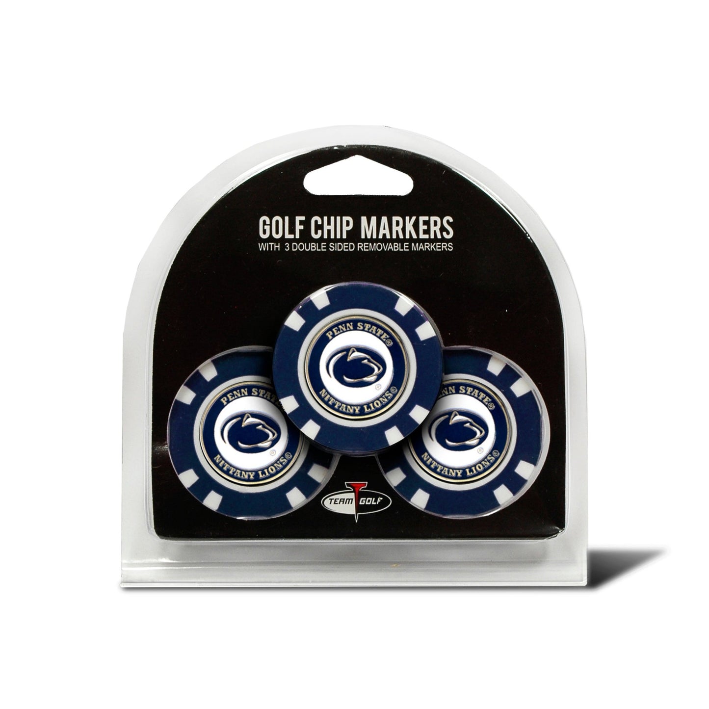 Team Golf Penn St Ball Markers - 3 Pack Golf Chip Markers -