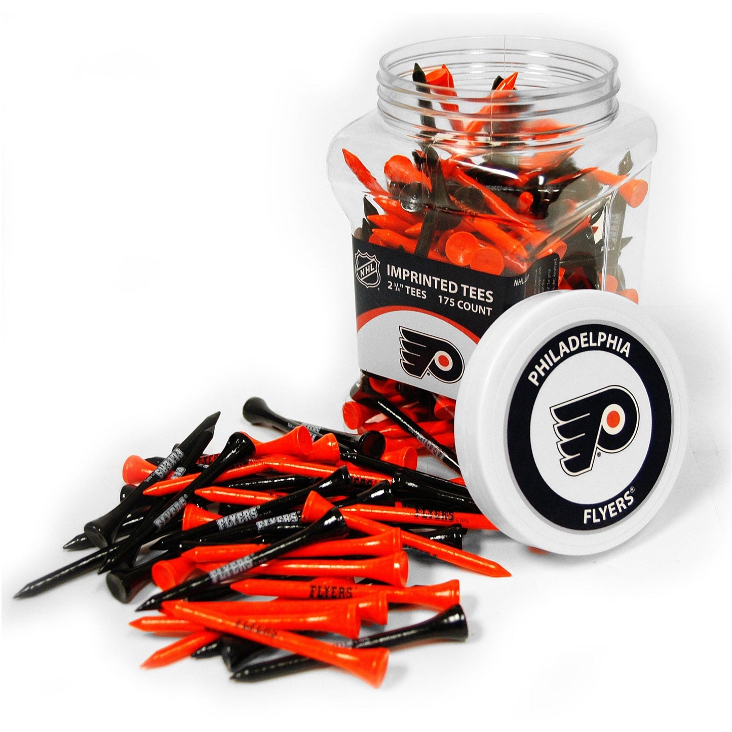 Team Golf PHI Flyers Golf Tees - 175 Tee Jar -