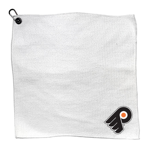 Team Golf PHI Flyers Towels - Microfiber 15X15 White -