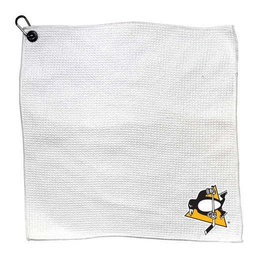 Team Golf PIT Penguins Towels - Microfiber 15X15 White -