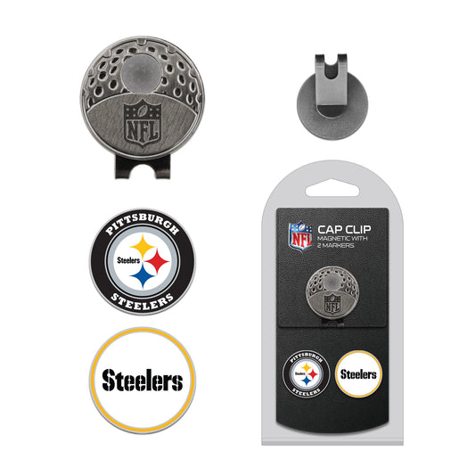 Team Golf PIT Steelers Ball Markers - Hat Clip - 2 markers -