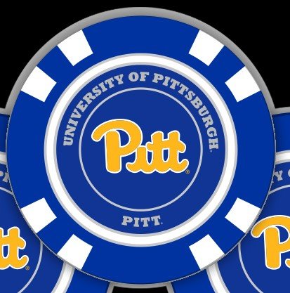 Team Golf Pitt Ball Markers - Golf Chip Marker -