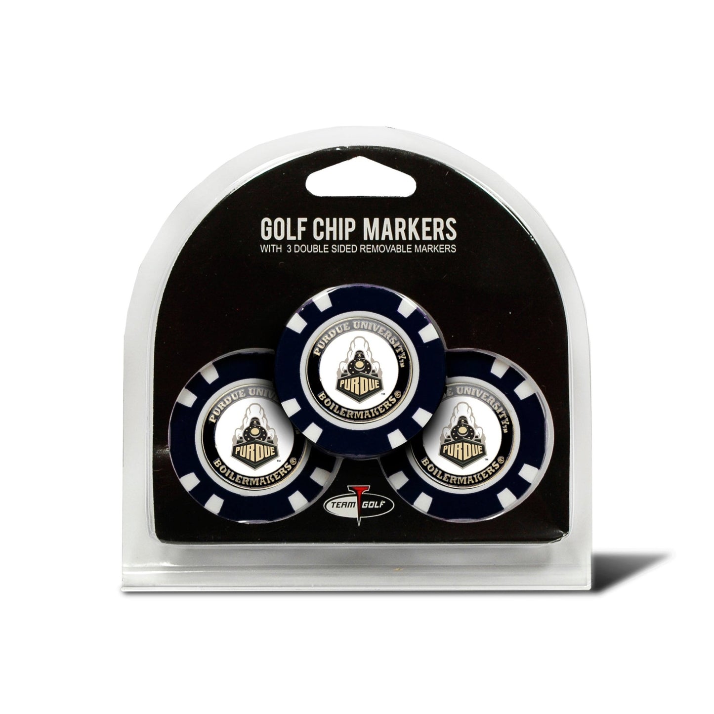Team Golf Purdue Ball Markers - 3 Pack Golf Chip Markers -