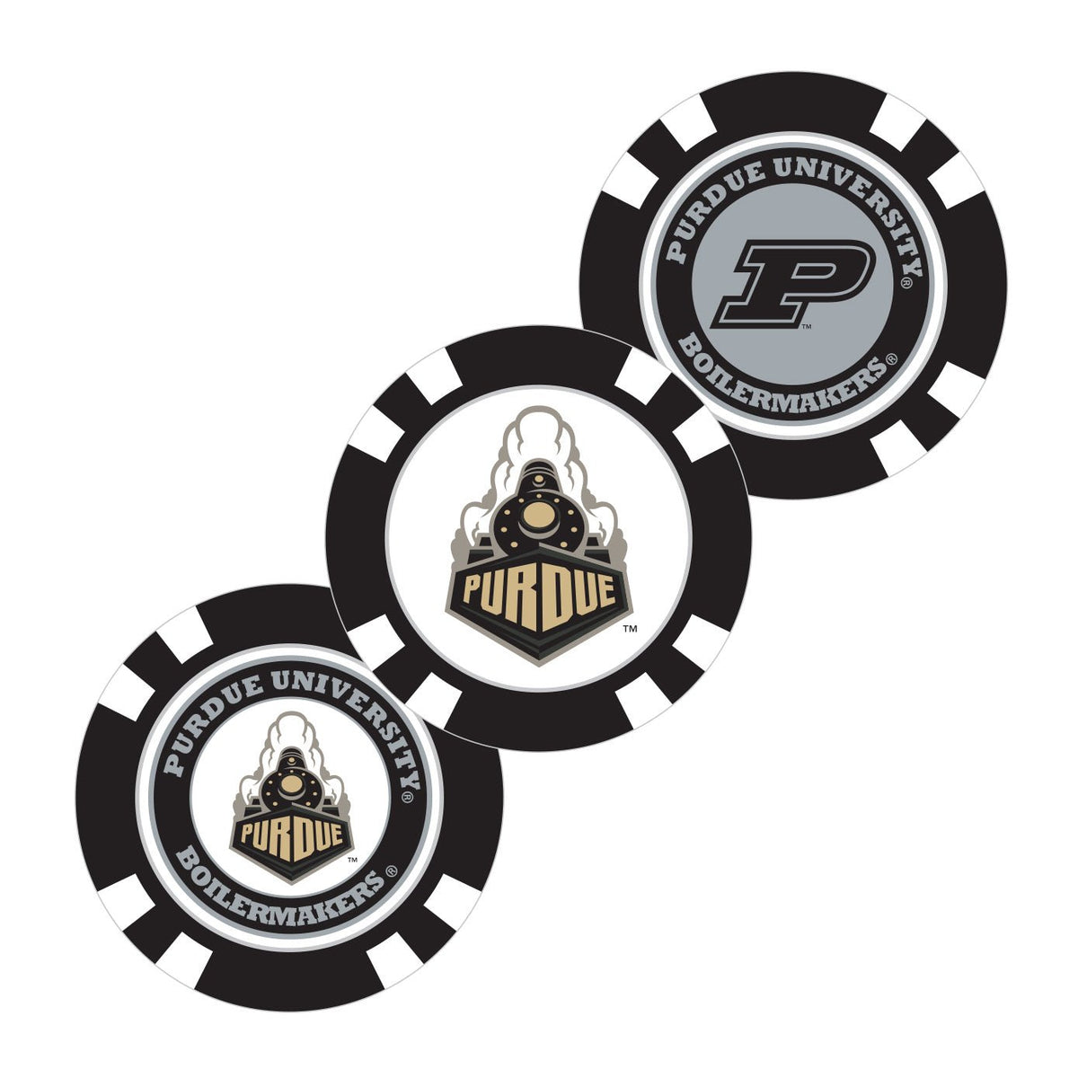 Team Golf Purdue Ball Markers - Golf Chip Marker -