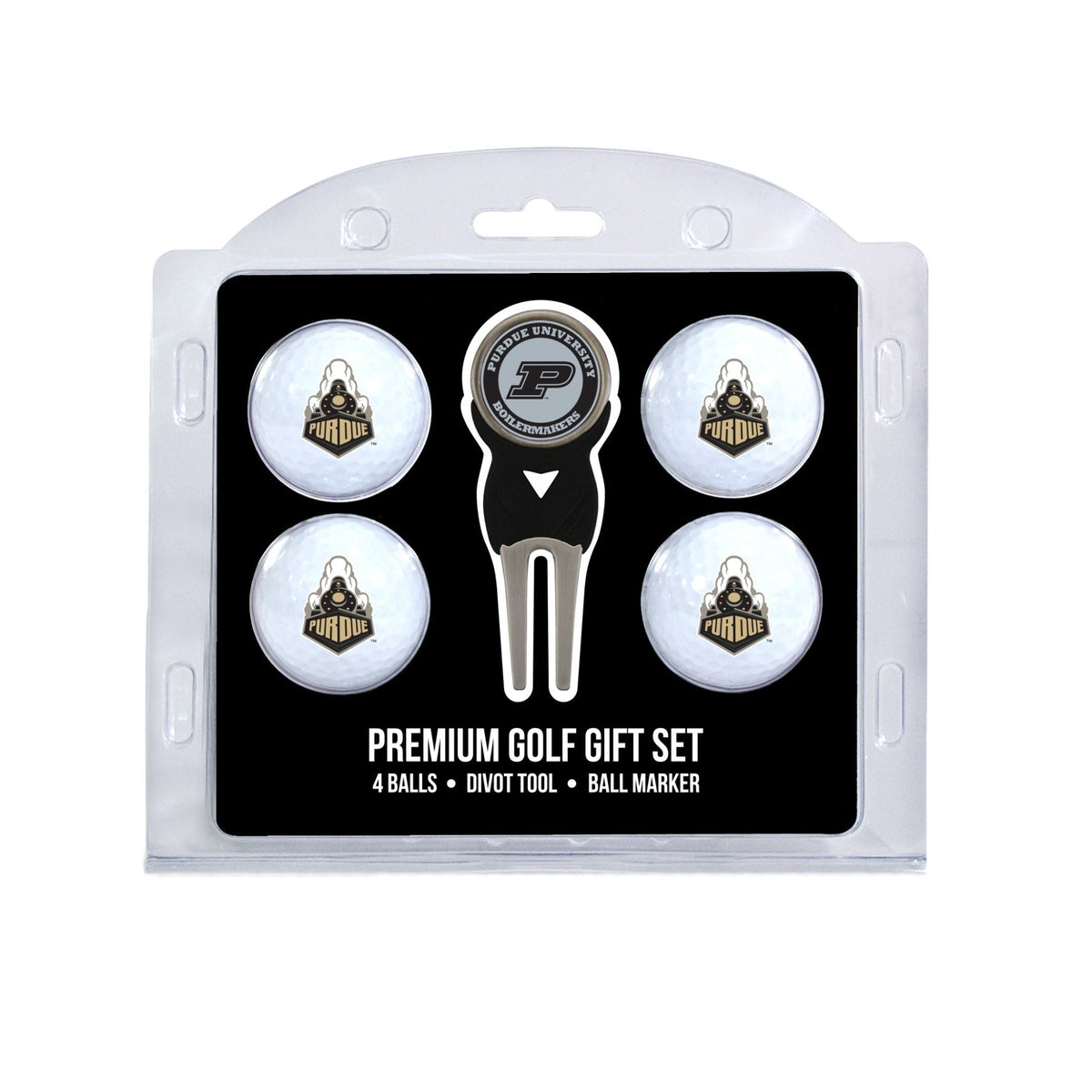 Team Golf Purdue Golf Gift Sets - 4 Ball Gift Set -