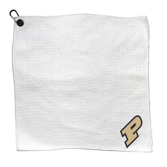 Team Golf Purdue Golf Towels - Microfiber 15X15 White -