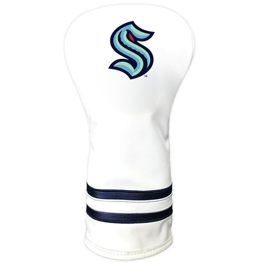 Team Golf SEA Kraken DR/FW Headcovers - Vintage Driver HC - Printed White