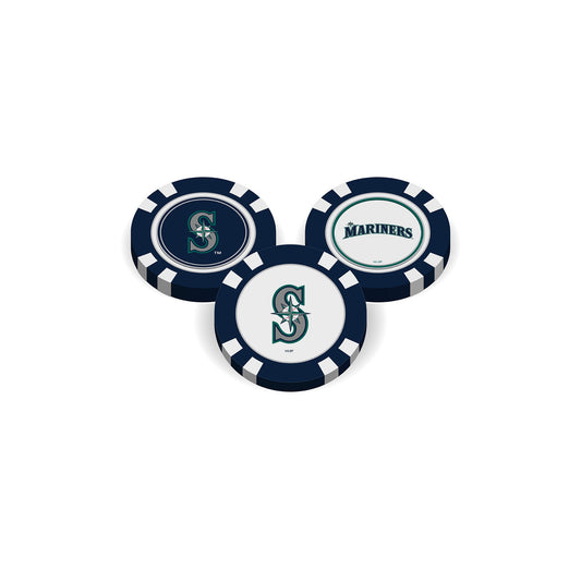 Team Golf Seattle Mariners Ball Markers - Golf Chip Marker -