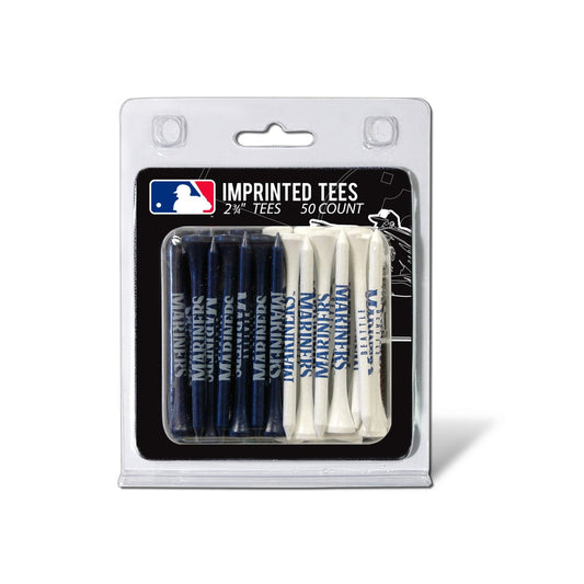 Team Golf Seattle Mariners Golf Tees - 50 Tee Pack -