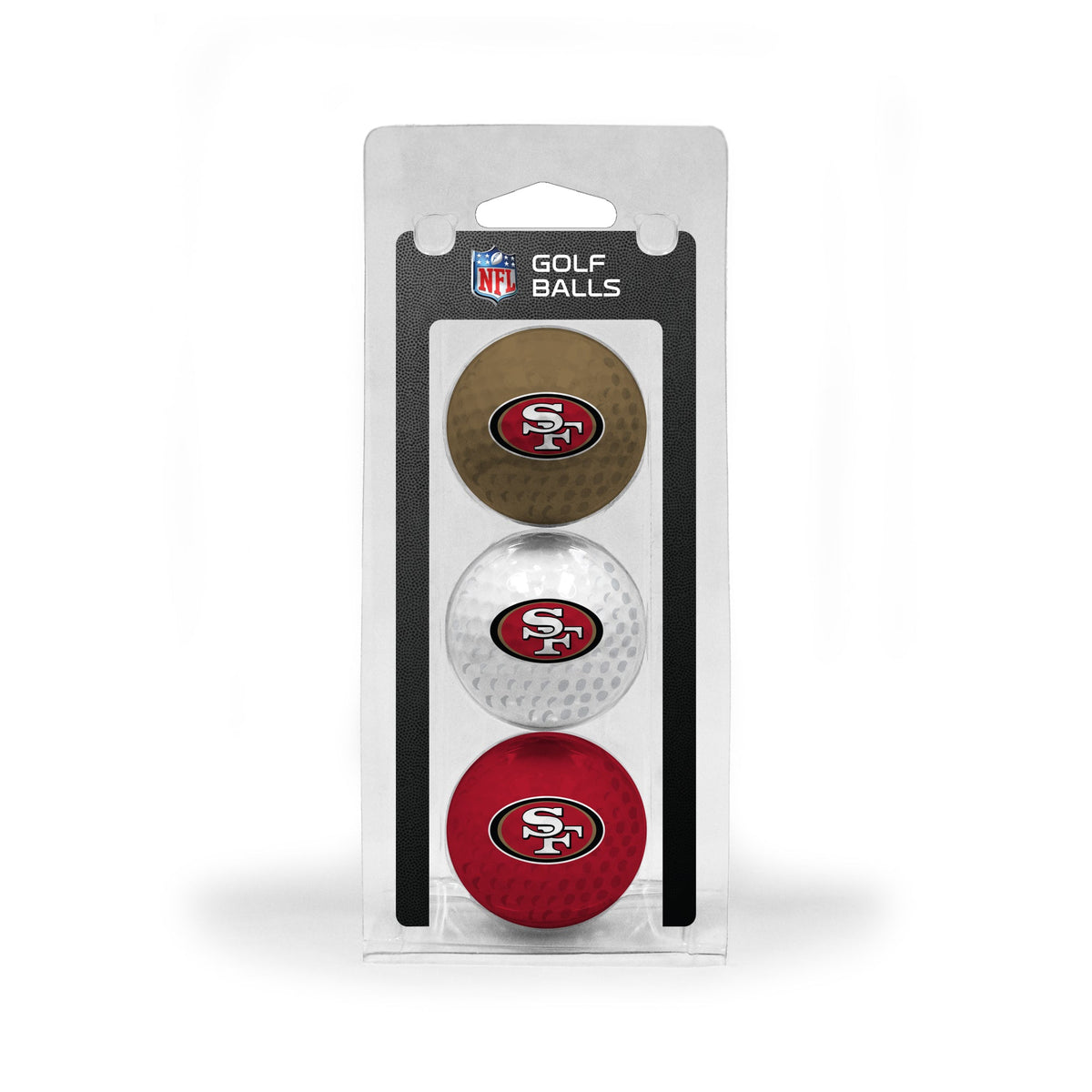 Team Golf SF 49ers Golf Balls - 3 Pack - Team