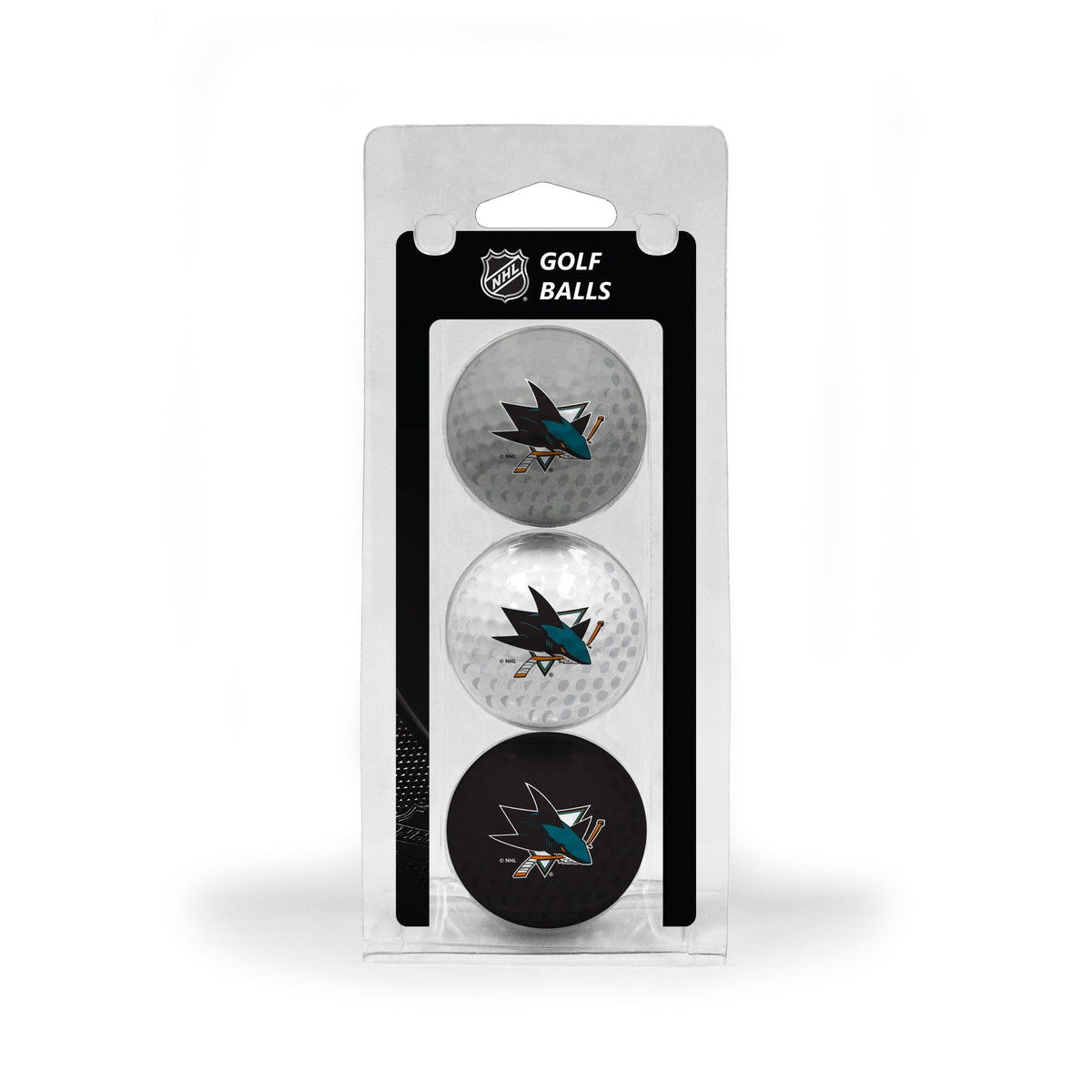 Team Golf SJ Sharks Golf Balls - 3 Pack - Team