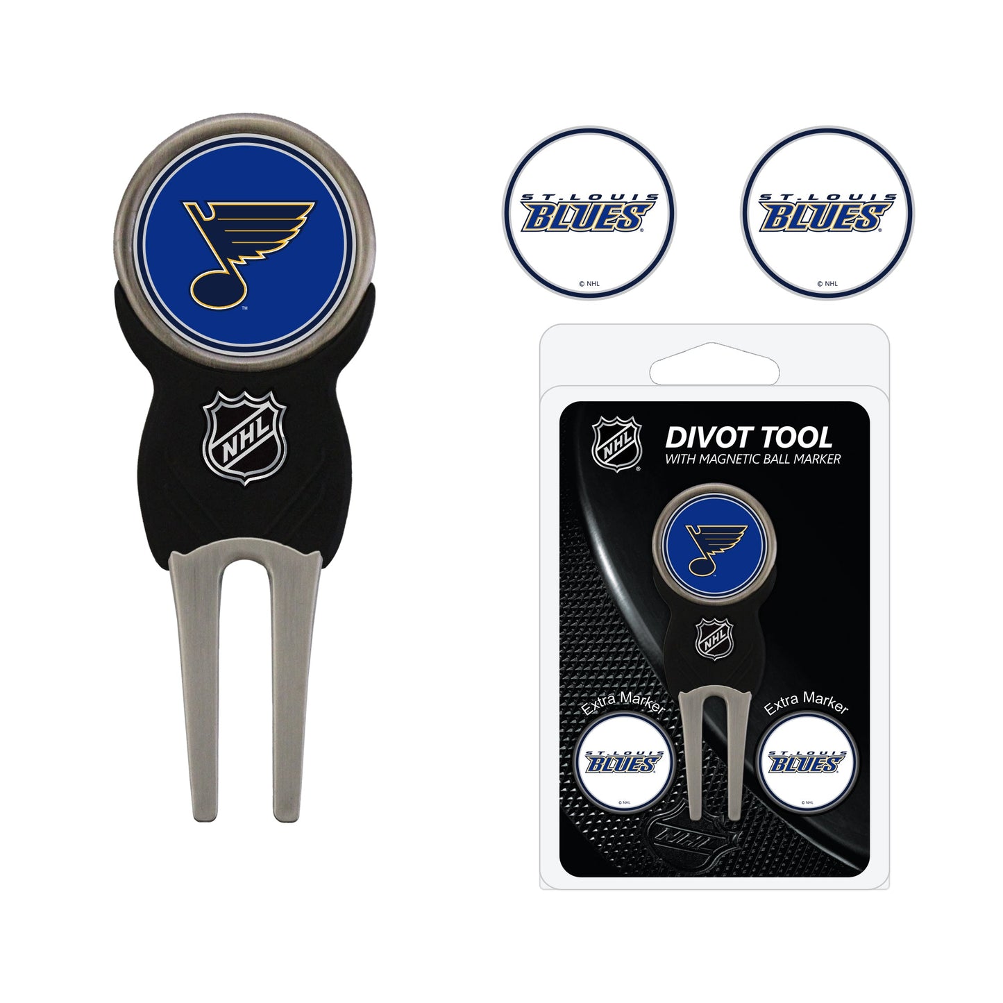 Team Golf STL Blues Divot Tools - Signature Divot Tool Pack -