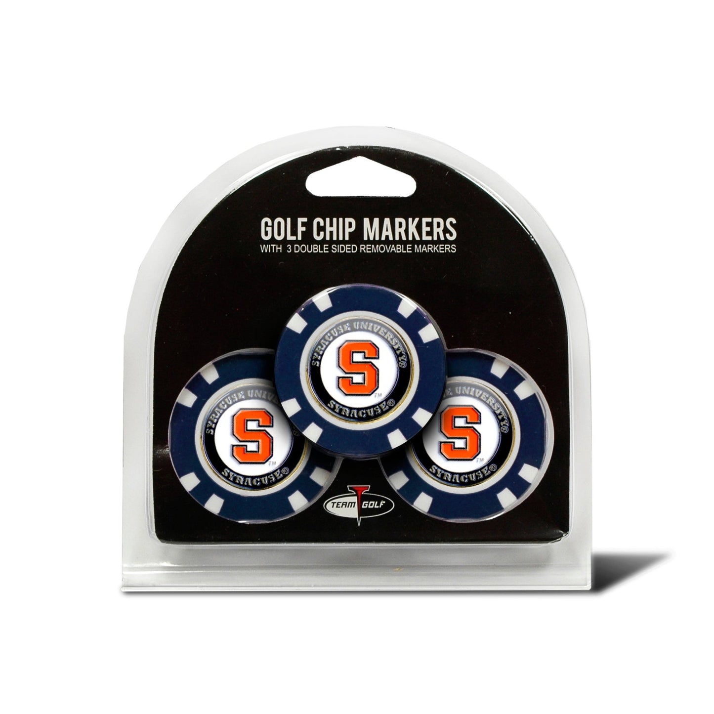 Team Golf Syracuse Ball Markers - 3 Pack Golf Chip Markers -