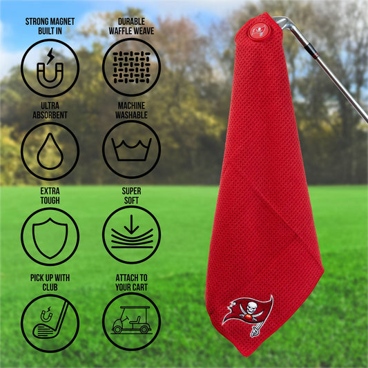 Team Golf Tampa Bay Buccaneers Magnetic Golf Towel - Team Golf USA