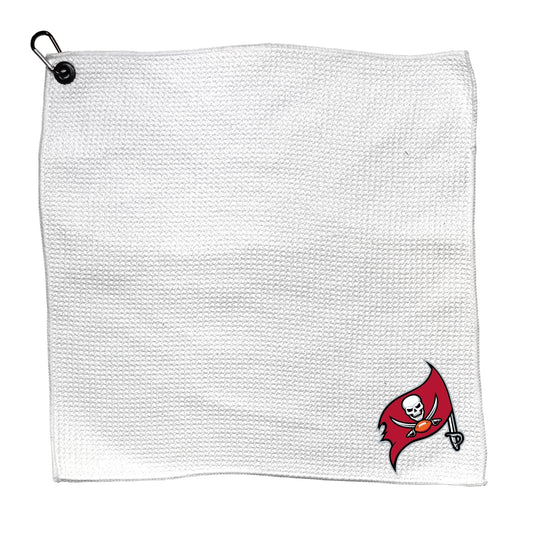 Team Golf TB Buccaneers Golf Towels - Microfiber 15X15 White -