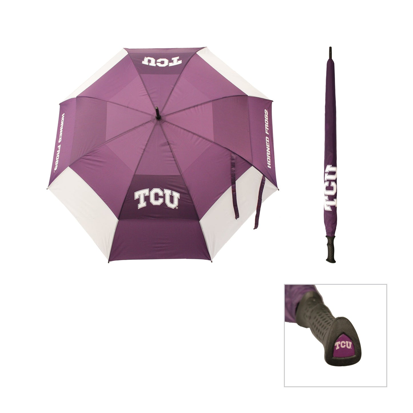 Team Golf TCU Golf Umbrella -