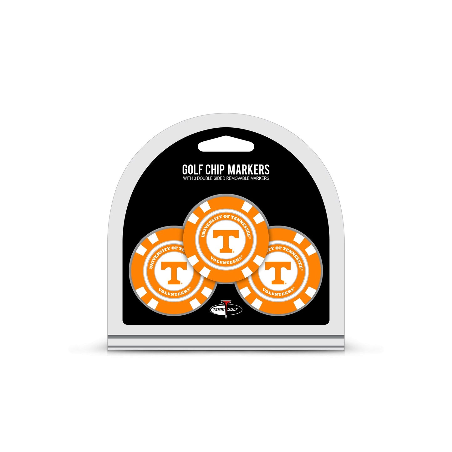 Team Golf Tennessee Ball Markers - 3 Pack Golf Chip Markers -