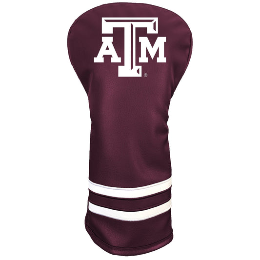 Team Golf Texas A&M DR/FW Headcovers - Vintage Driver HC - Printed Color