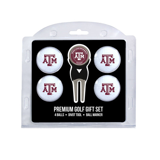 Team Golf Texas A&M Golf Gift Sets - 4 Ball Gift Set -